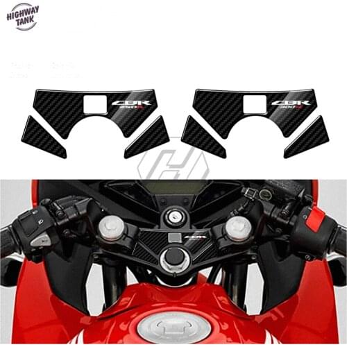3D Carbon-look Upper Triple Yoke Defender Case for Honda CBR250 CBR300 2010-2016