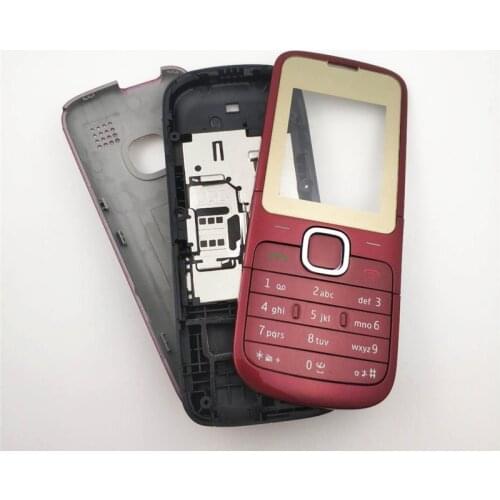 Top Quality Housing Case For Nokia C2 C2-00 Full Complete Mobile Phone Housing Battery Cover Door Frame With English Keyboard