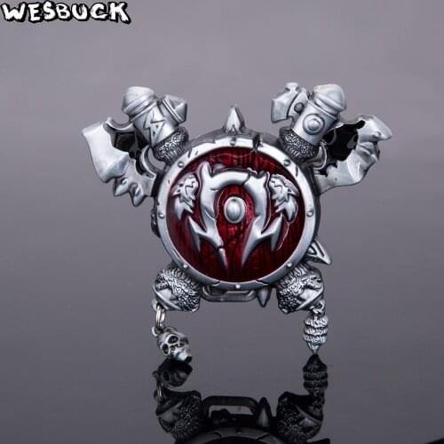 WesBuck Brand Double Skull Belt Buckles for Man Women Red Metal Buckles Tool Cowboy Cowgirls Boucle Ceinture