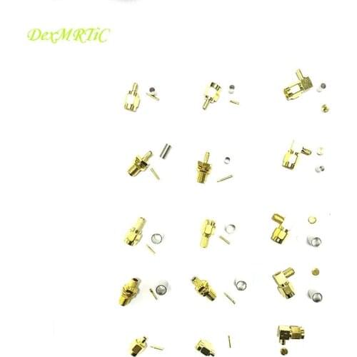 10PCS SMA male/ female RF Coax connector for RG316 RG174 RG58 RG142 RG405 cable wholesale price