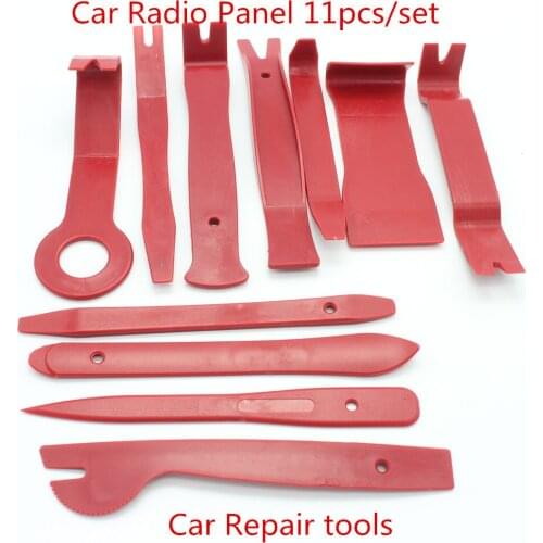 11pc/set Car Hook Tools Kit Car Radio Door Clip Panel Trim Dash Audio Removal Installer Pry Kit Refit Set for univeral small car