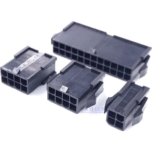5 Pcs CPU 4.2 mm 4 8 24 PIN Receptacle Housing PC computer EPS ATX PSC Motherboard Mainboard Power Connector Shell Crimp