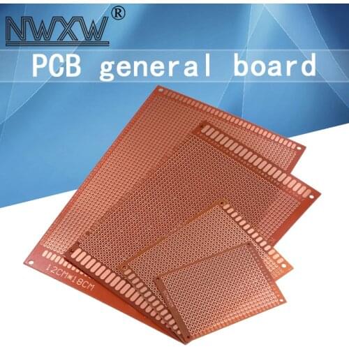 5pcs/lot 5*7 PCB 5x7cm 7*9cm 7x9 10*15cm 10x15 12*18cm 12x18 PCB 5cm 7cm DIY prototype paper PCB general board yellow