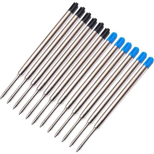 6pcs 0.7mm Ballpoint Medium Point Point Pen Refills Replacement Refills for Parker Pens School Office Stationery Supplies