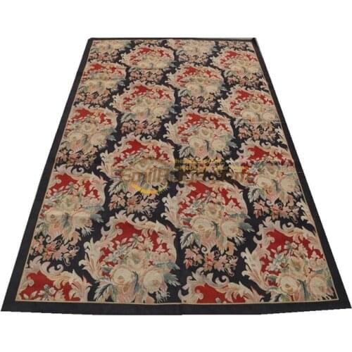 Antique Knitting French Country Decor Rectangle Carpet Turkish Rugs