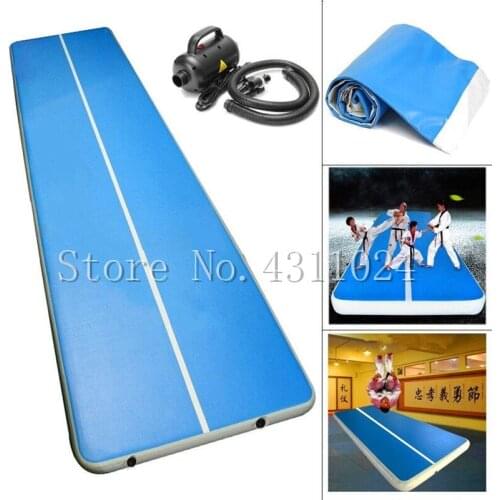 Free Shipping 8x2x0.2m Inflatable Air Track Brushed Tumbling mat Gymnastics airtrack for Practice Gymnastics,Tumbling,Parkour, H
