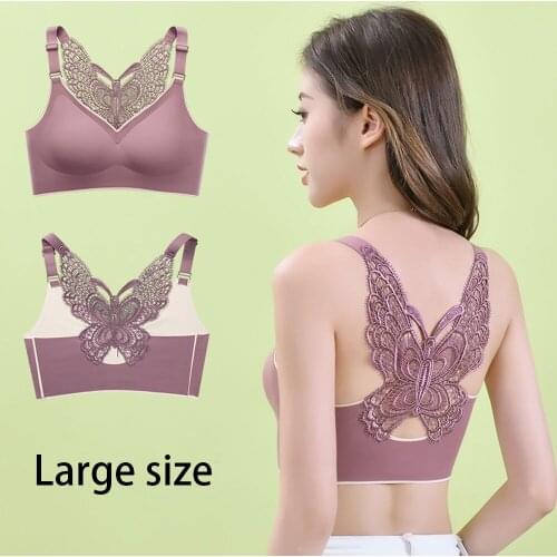 Big Size High Impact Support Yoga Bra Women Fitness Crop Top Sports Butterfly beauty back Workout Sexy Halter Gym Underwear