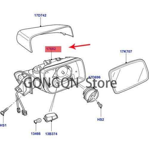 CAR mirror holder 2010 -2021lan dro ve rdi sco ver y4r ang ero ver spo rt left and right rear-view mirrors, rear-view mirror out