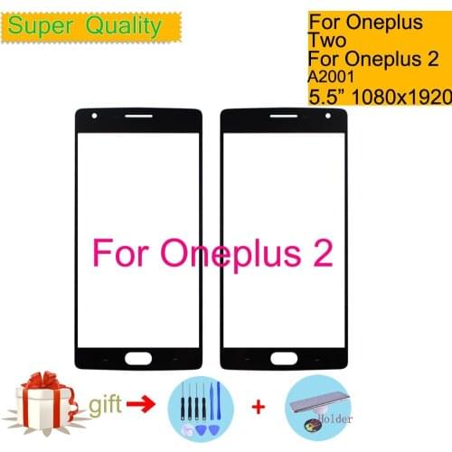 Touchscreen For Oneplus Two Oneplus 2 One A2001 Touch Screen Panel Front Outer Glass Lens NO LCD Replacement 5.5" Oneplus2 1+2