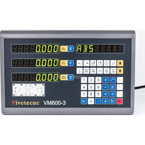 DRO 3 Axis digital readout VM600-3 for milling lathe machine 90-230VAC