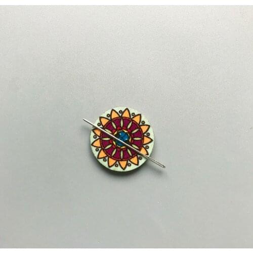 Retro Flowers Needle minder to keep track of your needle Cross Stitch Accessories