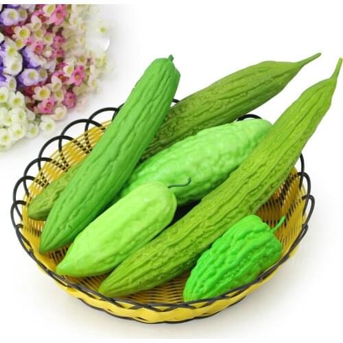 Simulation Bubble Balsam Pear Model Table Display Home Decorate Photography Props Plastic Crafts Fake Vegetable Decoration
