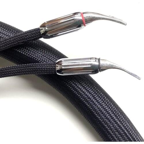 Hifi One pair Kharma Speaker Cable KIC GR 1C Top HIFI loundspeaker cables with spade plug audio AMP CD player Speaker cable