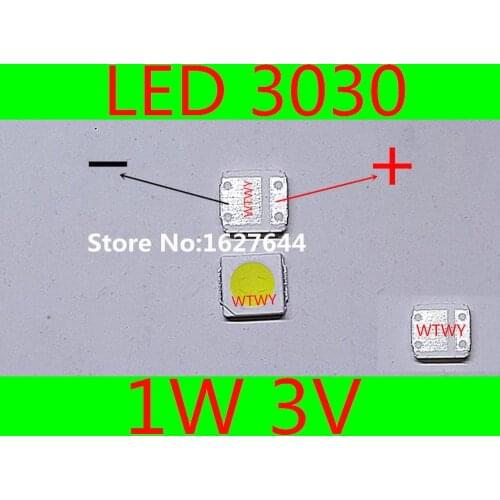 Lextar LED 3030 LED Backlight TV High Power 1W 3V LED Backlight Cool white For LED LCD TV Backlight Application