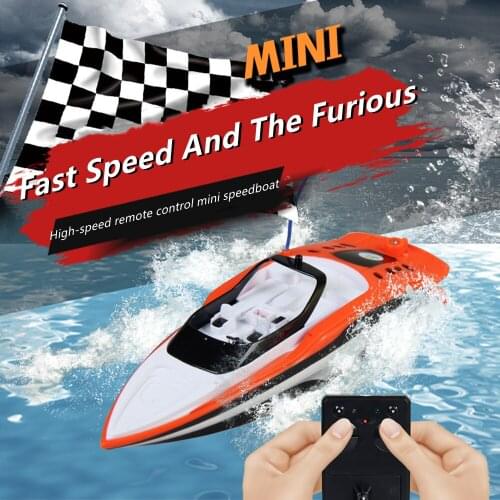 Mini Size 2.4GHz 4CH RC Boats Radio Remote Control Racing Boat Electric Ship RC High Speed Waterproof Toys for Children Gifts