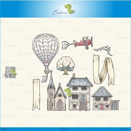 Roof Tops Die Set metal cutting dies 2021 new diy molds Scrapbooking Paper Making die cuts crafts