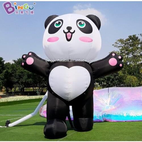 ORIGINAL NEW 4.5x2.6x5mh inflatable waving panda cartoon inflating customized cute panda animal model decoration outdoor advert