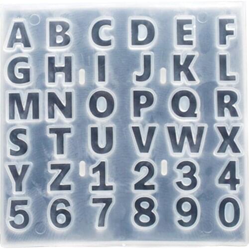 DIY Creative Numbers Letters Silicone Mold Handmade Cake Decorating Mould 3D alphabet Garland Fondant Clay Mold