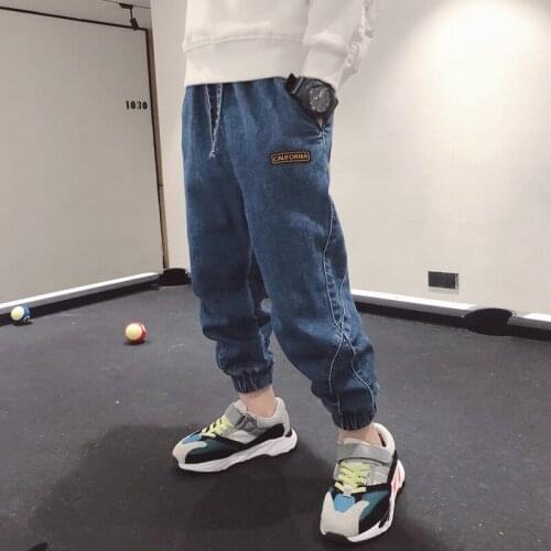 New Spring Kids Pants Boys Jeans Thick Children Jeans for Boys Kids Casual Baby Girl Denim Pants Toddler Kids Clothing 5-14Y