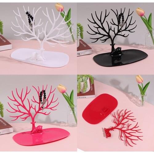 Deer Pendant Bracelet Jewelry Cases&Display Stand Tray Tree Storage jewelry