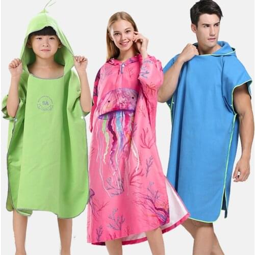 Sandy Beach Cloak Towel Bathrobe Children Swimming Spring Exchange Clothes Water Uptake Sunscreen Sandy Beach Piece Of Cloth