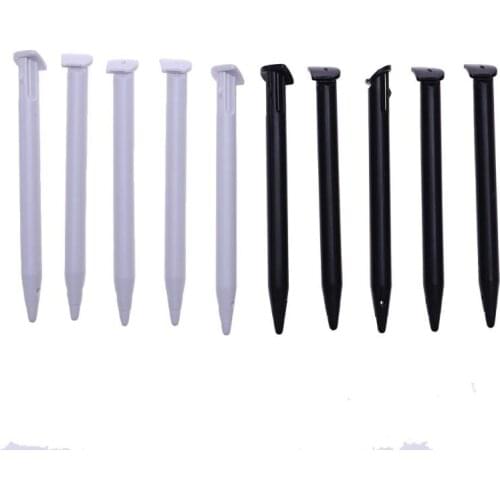 5pcs/lot Plastic Stylus Pen Game Console Touch Screen Pen Black/White for NS Nintendo 2DS XL / LL Game Controller Accessories