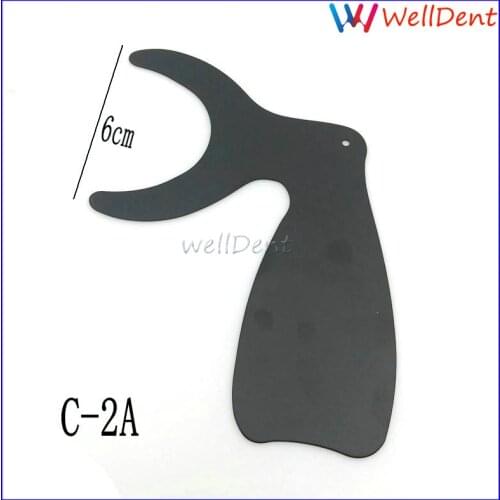 Dental Lab Orthodontic Contrast Board Black Background Photo Image Oral Cheek Plate With Scale Mark Autoclavable Dentist Tools