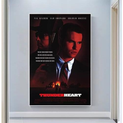 V0985 Thunderheart (2) Vintage Classic Movie Wall Silk Cloth HD Poster Art Home Decoration Gift