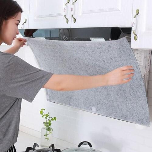 10pcs Kitchen Oil Filter Paper Absorbing Paper Non-woven Anti Oil Cotton Filters Cooker Hood Extractor Fan Filter Non-woven