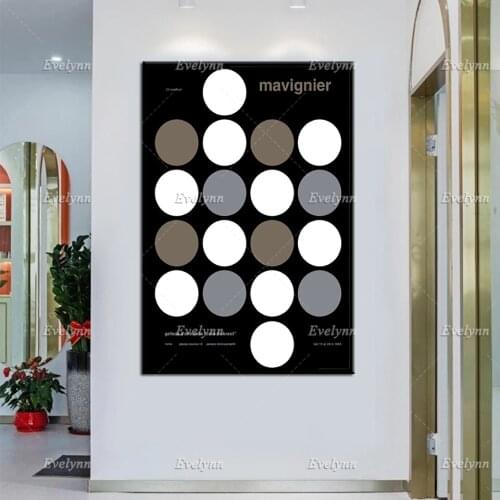 Exhibition Poster Galleria D‘Arte Della -Casa Do Brasil- 1963 By Mavignier Modern Home Decor Prints Wall Art Canvas Unique Gift