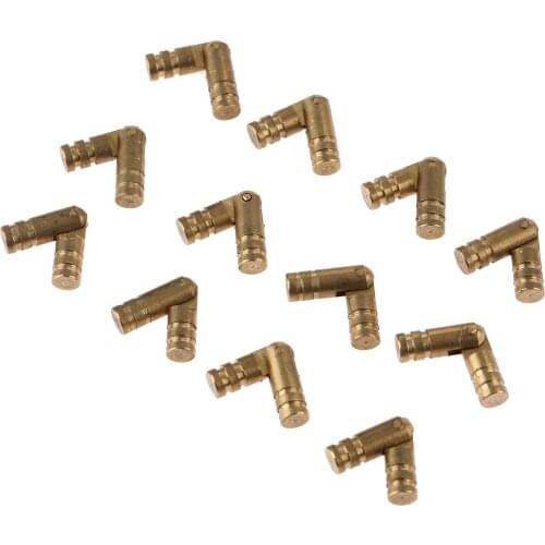 12 x Copper Invisible Concealed Barrel Hinge For Jewelry Chest Gift Music Box Wine Wooden Case Hardware