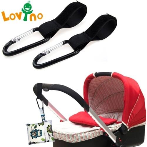 2pcs/ Baby Hanger Baby Bag Stroller Hooks Pram Rotate 360 Degree Baby Car Seat Accessories Stroller Organizer