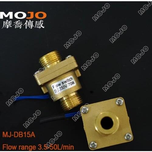 2020 MJ-DB15A switching-signal ON/OFF DN15 Flow range:5-15L/min Baffle flow switch