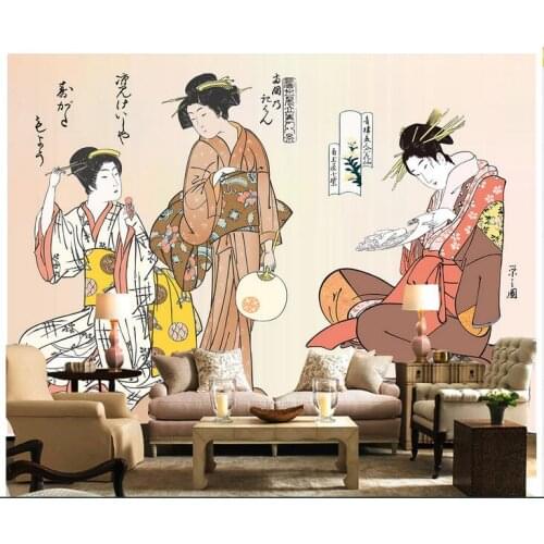 3d wallpaper custom photo non-woven mural wall stickers Japans maid chat painting living room wallpaper for walls 3d