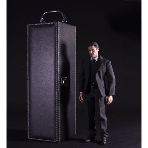 In Stock 1/6 Figure Scene Carrying Case Leather Dust Box Display Box Storage Box Props Model for 12" Action Figure Accessory