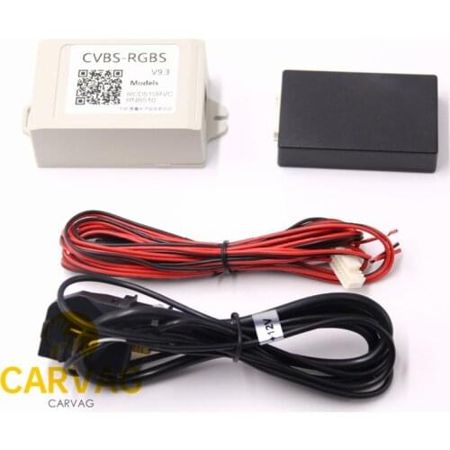 AV decoder video Converter Box CVBS-RGBS RCD510 RNS510 RNS315 Rear view Av Camera Converter Adapter CVBS To RGB Box