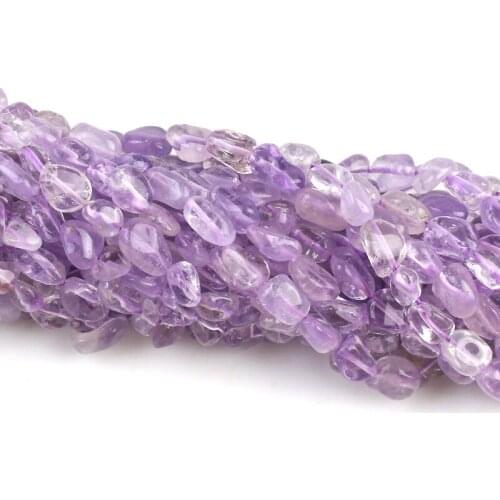 Oval Shape Natural Stone Purple Yellow Crystal Loose Beads 5*8mm For Jewelry Making DIY Bracelet Necklace Accessories
