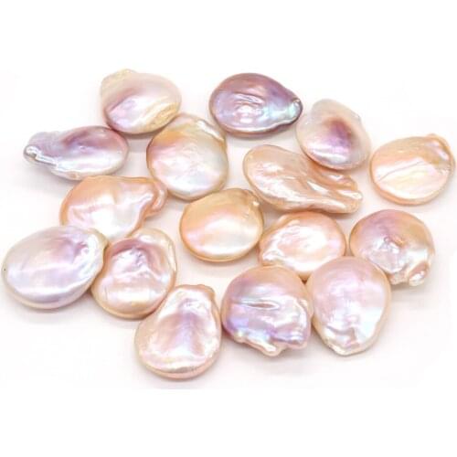 Smooth Beads Natural Baroque Special-Shaped Pink Pearl Naked Bead For Jewelry Making Charm DIY Pendant Necklace Size 25-35mm