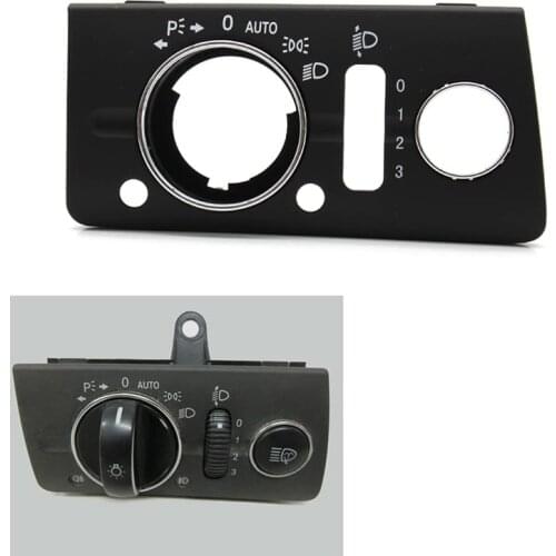 RHD Car Dashboard Button with Headlight Switch Cover Panel Trim for Mercedes Benz W211 E Class 320 350 550 2003-2008