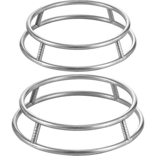 2PCS Round Pot Rack Stainless Steel Heat Insulation Pot Holder Accessory