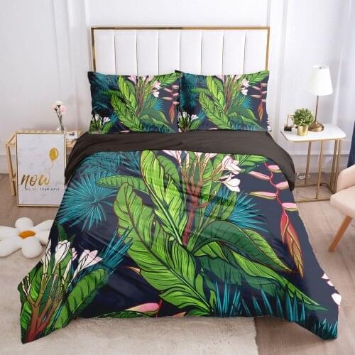3D Bedding Sets Quilt Covers Pillow Shams Duvet Cover Sets Bedclothes Bed Linens King Queen Full Simple Flower Home Textile