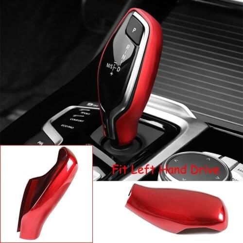Red ABS Gear Shift Knob Head Trim For BMW 5/7 Series X3/X4 G30 G31 G01 G02 2018+ fit left-hand drive