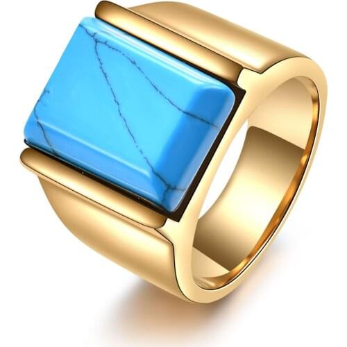 KURSHUNI Rings With Semi-precious Stones