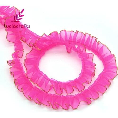 Lucia Crafts 5y/8y 20mm Lace Fabric Trim Ribbons DIY Sewing Garment headdress Craft Materials U0102