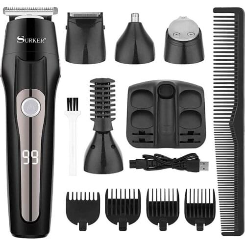 Hair clipper barber hair trimmer electric clipper razor shaver beard trimmer men shaving machine cutting nose trimmer 100-240V