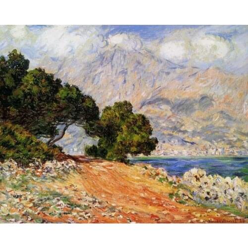 Meton Seen from Cap Martin by Claude Monet Oil paintings reproduction Landscapes art hand-painted home decor