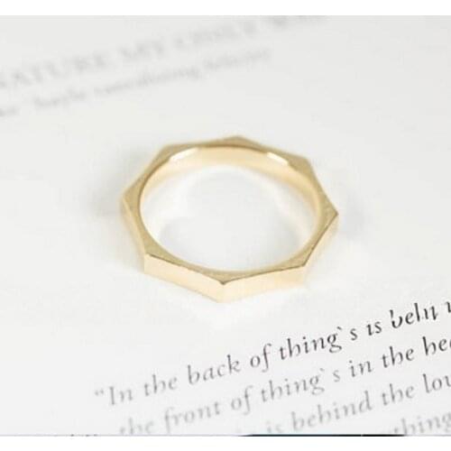 Fashion Octagon Ring Tool type nut style Class Ring 30PCS/lot