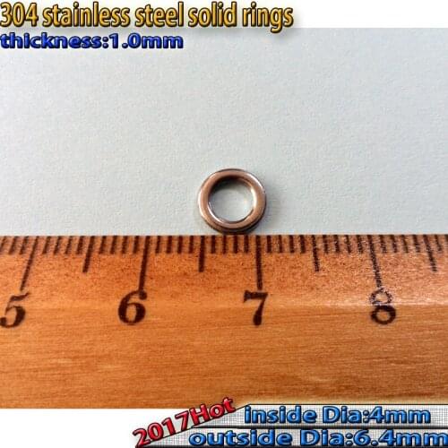 2017 new fishing solid ring 1.0mm4mm6.4mmm quantily 50pcs/lot Specializing in the production
