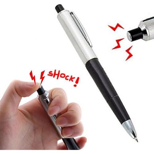 April Fools Day New exotic ballpoint pens Pen Shocking Electric Shock Toy Gift Joke Prank Trick Fun toys
