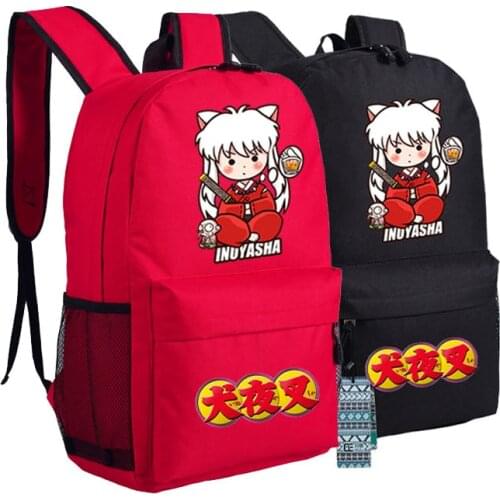 New Inuyasha Backpack Sesshoumaru Higurashi kagome Anime bags Student oxford Schoolbags
